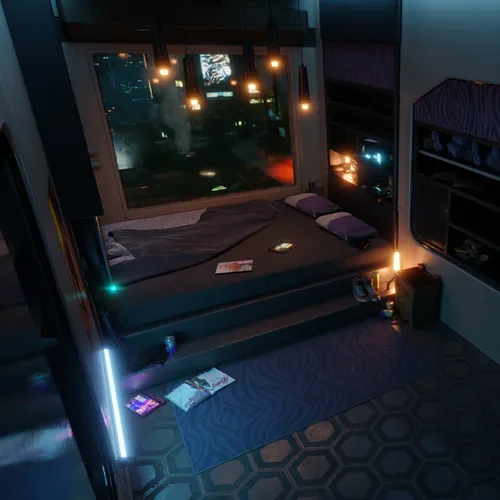 Thumbnail image for Cyberpunk Room (Cycles Only)