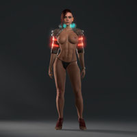 Power Girl Cyberpunk Hack - V