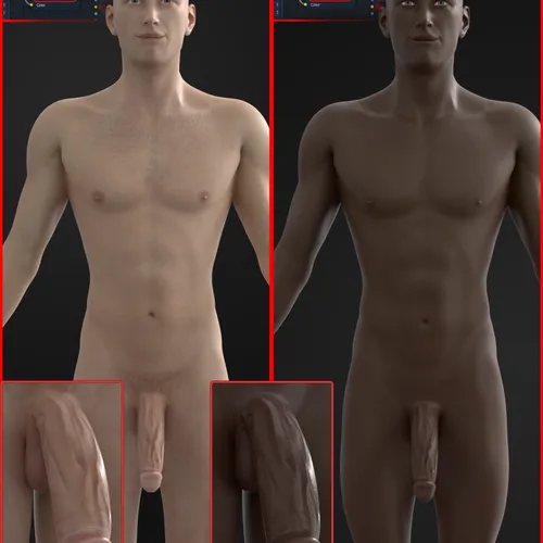 Thumbnail image for Male Model - Black / White