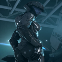 Creepy Chimera Lewd Female Tech Suit Halo