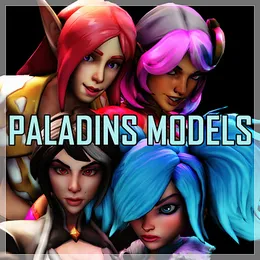 Paladins Models pack (Skye, Lian, Evie & Vivian)