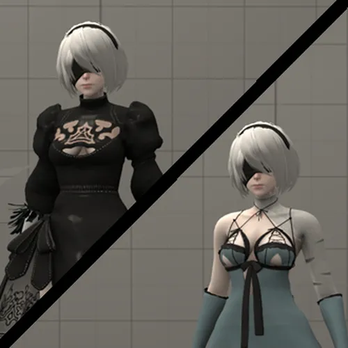 Thumbnail image for YoRHa 2B V2 (with Kainé's outfit and Vicious Contract sword) - Nier: Automata