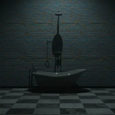 Dark bathroom