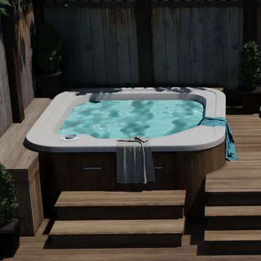 Deck with Jacuzzi