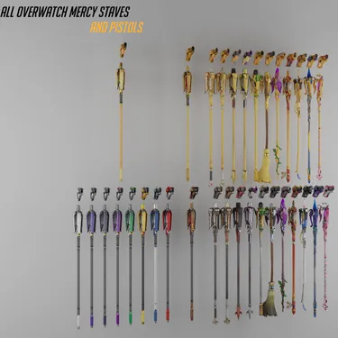 [Overwatch] Mercy's Staves and Pistols