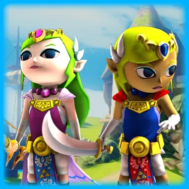 Hyrule Warriors Custom - Toon Warrior Zelda / Queen Tetra