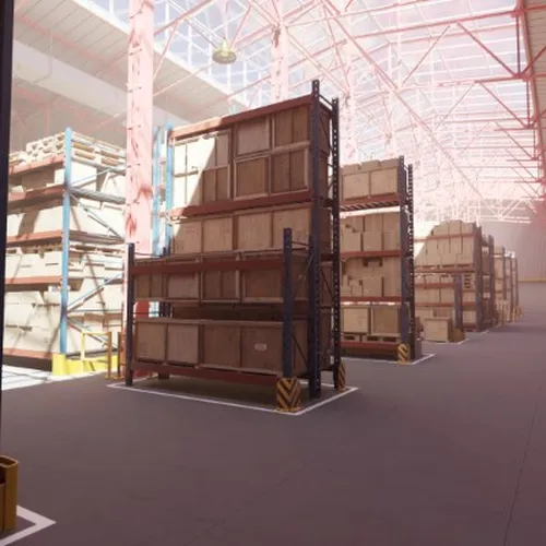 Thumbnail image for Large Warehouse with props
