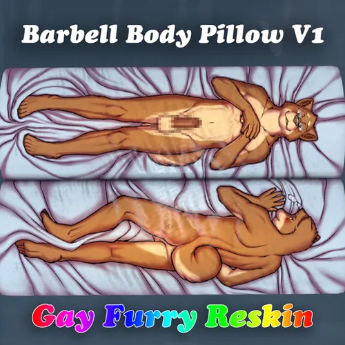 Thumbnail image for Gay Furry Reskin (Barbell Body Pillow V1)