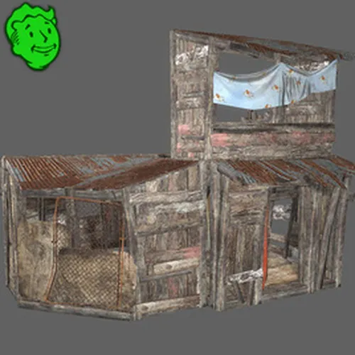 Thumbnail image for Wooden Settlement Scene Build Kit for SFM [Fallout 4]