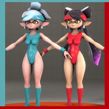 The Squid Sisters - SwimSuit/YogaSuit