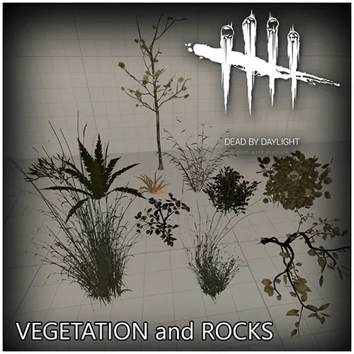 Thumbnail image for Vegetation and rocks props [Dead By Daylight]