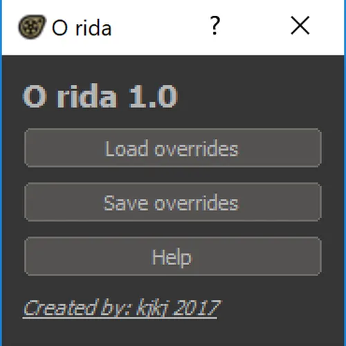 Thumbnail image for O rida - Materials override helper script