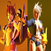Makoto Nanaya and Bullet DNF Duel versions (FBX Files)