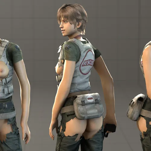 Thumbnail image for Rebecca Chambers (Nude & Clothed) (v1.1; Clothes & Torn clothes)