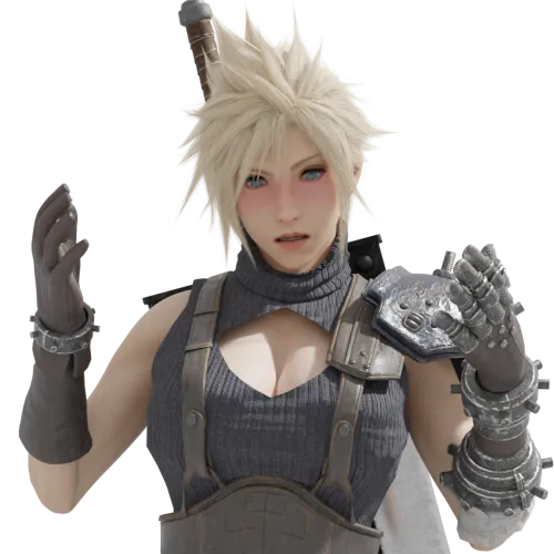 Thumbnail image for Cloud Strife (rule 63)