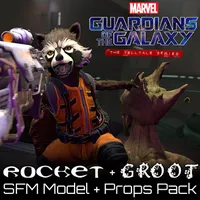 Guardians of the Galaxy - Rocket & Groot (Models & Props Pack)