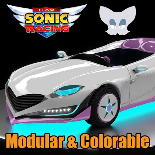 Thumbnail image for Rouge's Car - Team Sonic Racing (aka. the Lip Spyder)