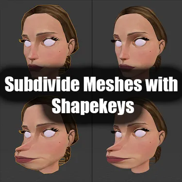 Subdivide Meshes with Shapekeys