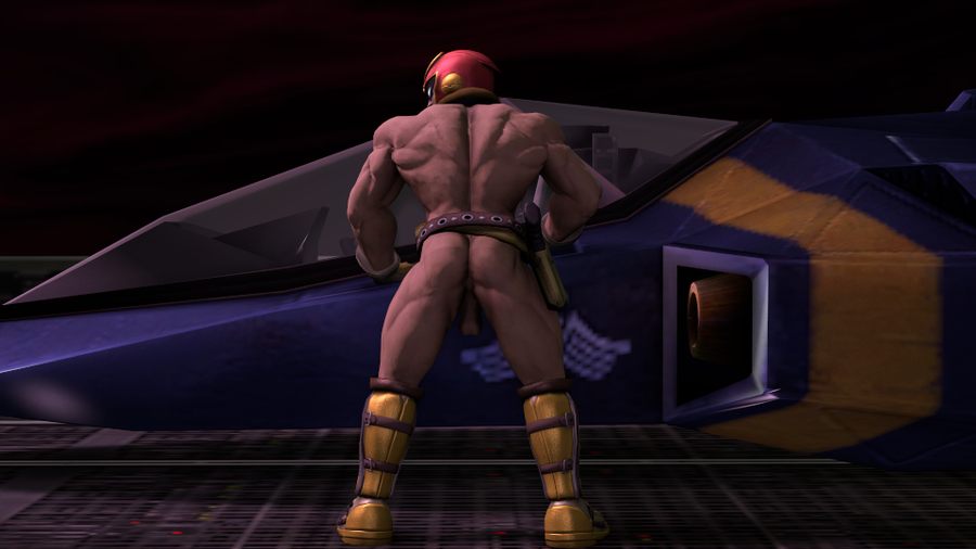 Nude Captain Falcon (Super smash bros. Brawl)