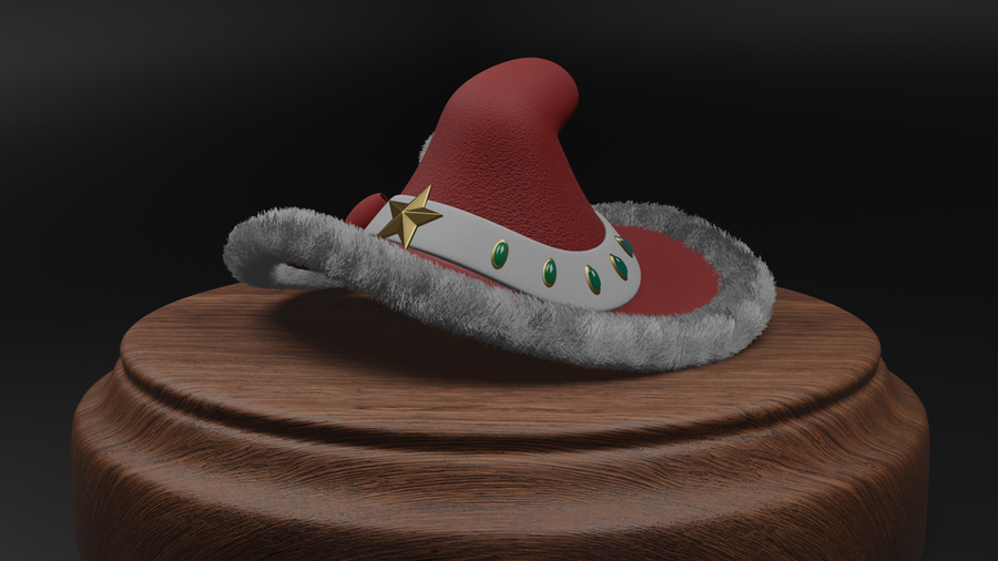 Christmas witch hat