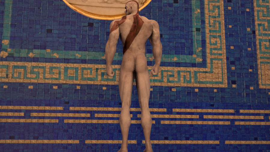 Nude Kratos (God of war 3)