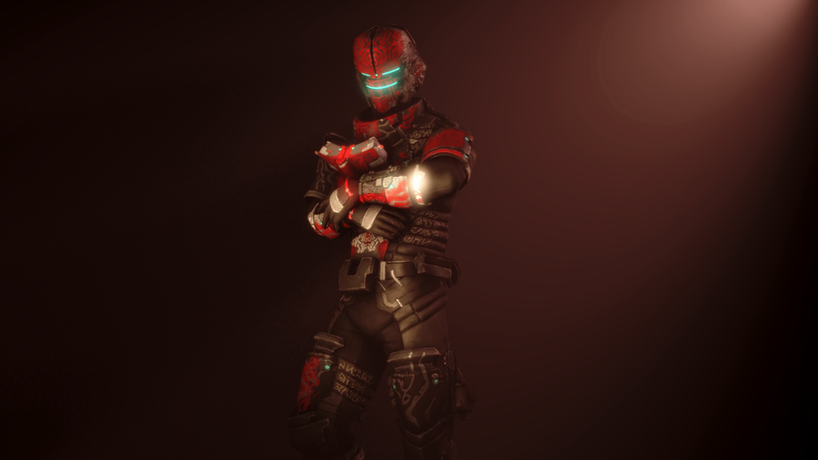 dead space 2 security suit anmatied