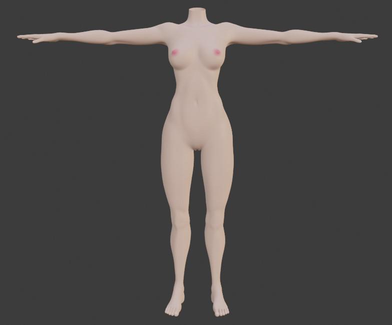 AeridicCore's ReVAmped Body Base v4 (Ported from SFM and Rigged w ARP)
