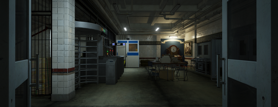 Resident Evil 3 - Subway Entrance & Platform