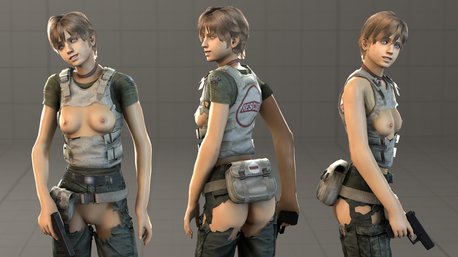 Rebecca Chambers (Nude & Clothed) (v1.1; Clothes & Torn clothes)