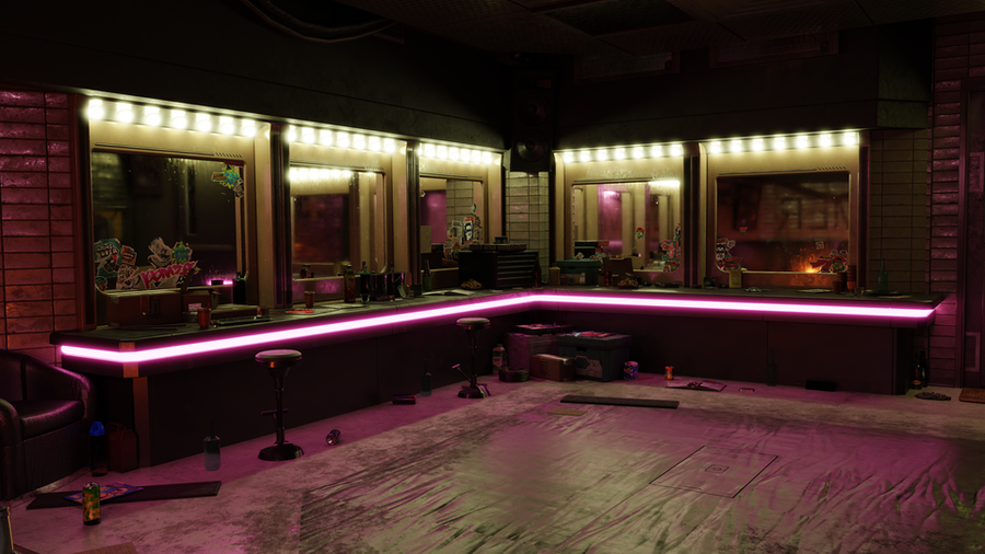 Cyberpunk 2077 - Johnny's Changing Room (Cycles Only)