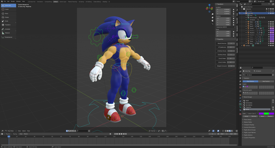 How to import models from sonic generation to blender - dailymaz