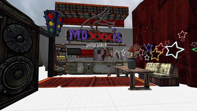 Borderlands 2 - Moxxis props pack