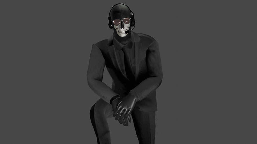 Ghost in suit