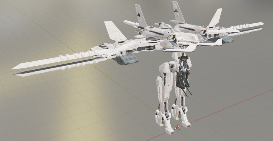 NieR Automata flight units, animated