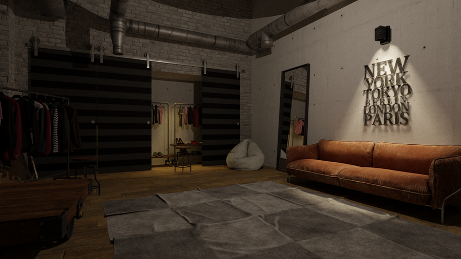 Industrial Style Room