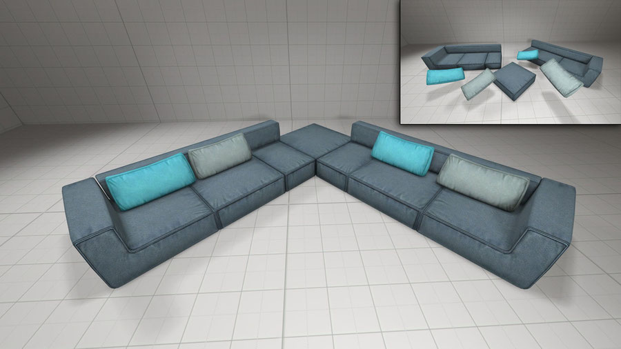 GTA V apartament sofas pack