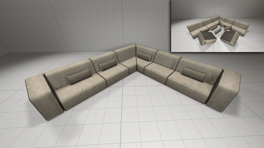 GTA V apartament sofas pack