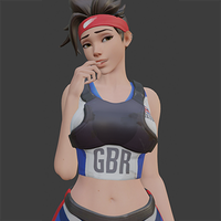 Tracer model with Track and Field skin by Arhoangel